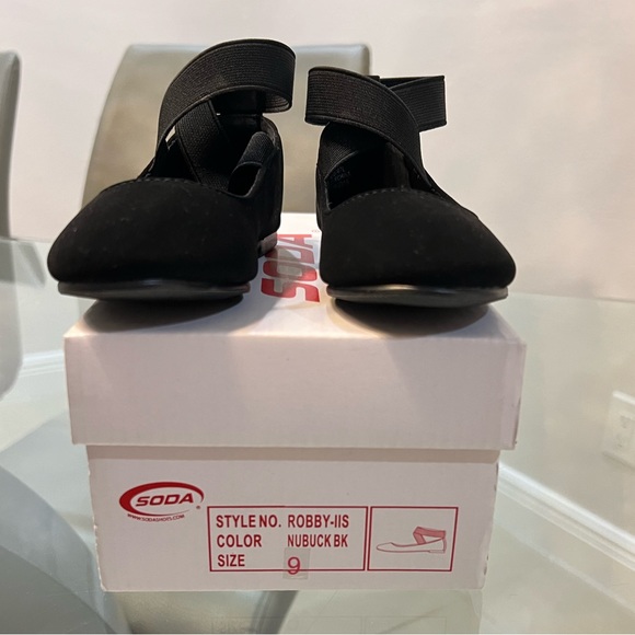 NIB Soda black suede toddler shoes size 9 - Picture 6 of 7